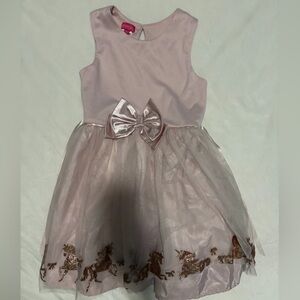 Zunie Pink and Gold Kids Dress